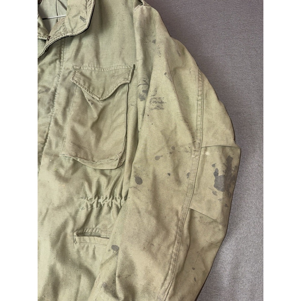 Vintage 70s US Army M-65 Field Jacket John Ownbey Co Inc Mens Medium Regular - Picture 5 of 9